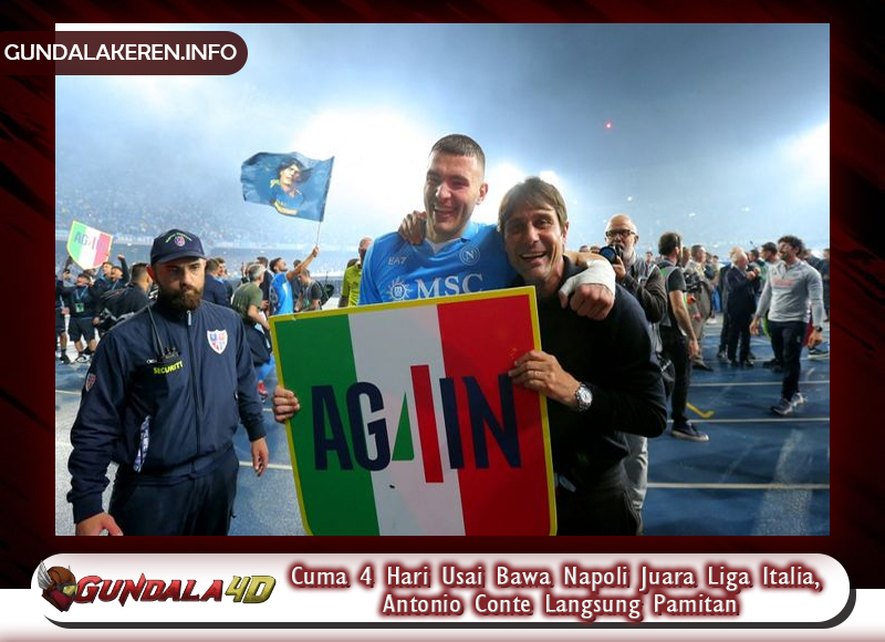 Cuma 4 Hari Usai Bawa Napoli Juara Liga Italia, Antonio Conte Langsung Pamitan
