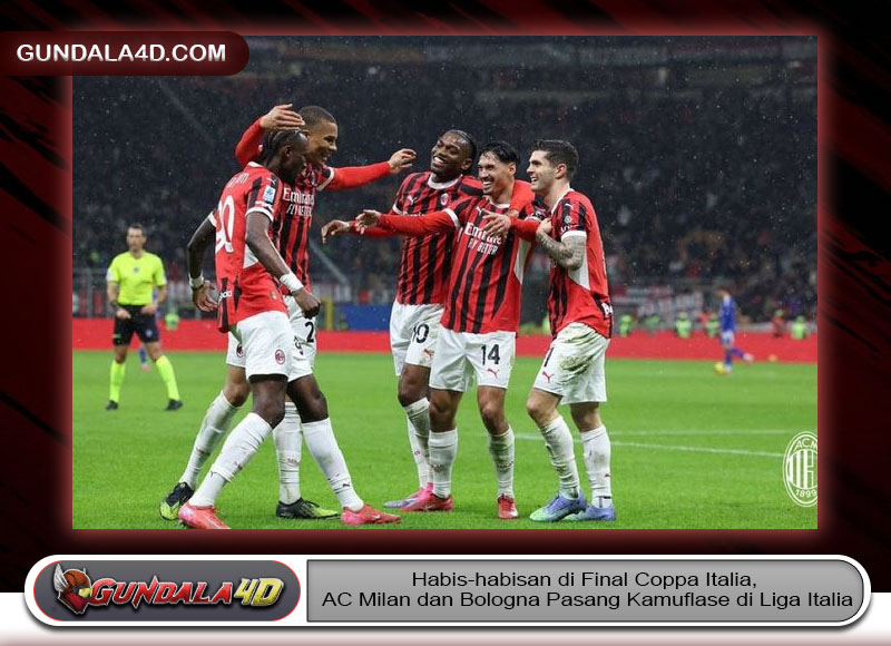 Habis-habisan di Final Coppa Italia, AC Milan dan Bologna Pasang Kamuflase di Liga Italia