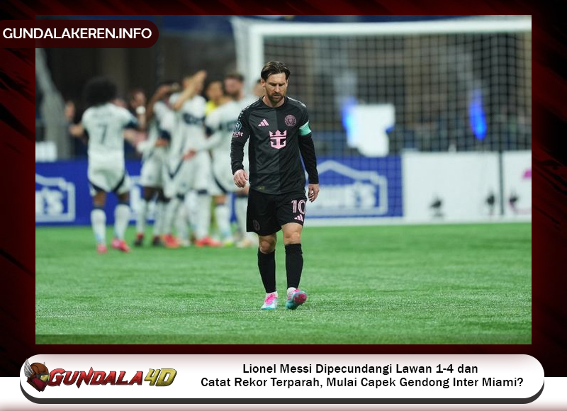 Lionel Messi Dipecundangi Lawan 1-4 dan Catat Rekor Terparah, Mulai Capek Gendong Inter Miami?