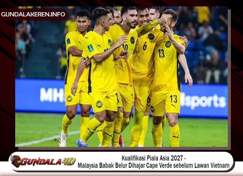 Kualifikasi Piala Asia 2027 - Malaysia Babak Belur Dihajar Cape Verde sebelum Lawan Vietnam