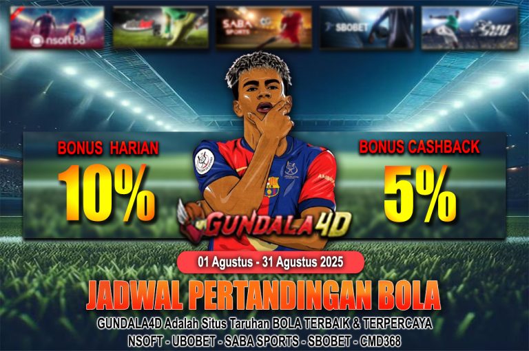 JADWAL PERTANDINGAN BOLA 29 – 30 AGUSTUS 2025