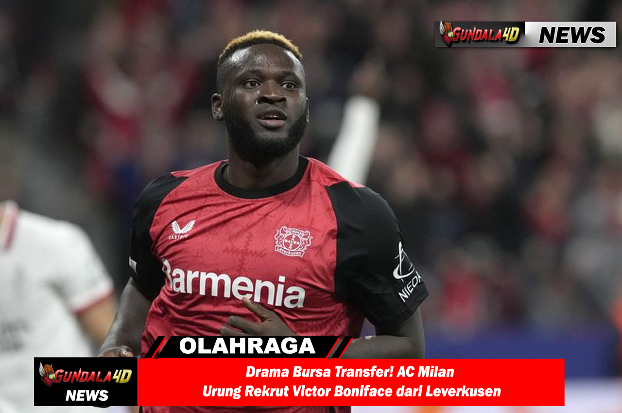 Drama Bursa Transfer! AC Milan Urung Rekrut Victor Boniface dari Leverkusen